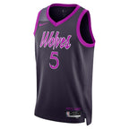 Anthony Edwards Minnesota Timberwolves Nike Unisex 2025/26 Swingman Jersey - Purple - City Edition