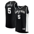 Stephon Castle San Antonio Spurs  Youth 2024 NBA Draft Fast Break Player Jersey - Icon Edition - Black