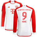 Harry Kane Bayern Munich adidas 2023/24 Home Long Sleeve Replica Player Jersey - White