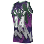 Ray Allen Milwaukee Bucks Hardwood Classics 2000/01 Hyper Hoops Swingman Jersey - Purple