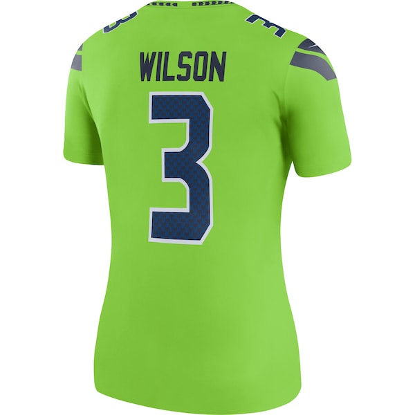 Russell Wilson Seattle Seahawks Nike Women's Color Rush Legend Jersey - Neon Green