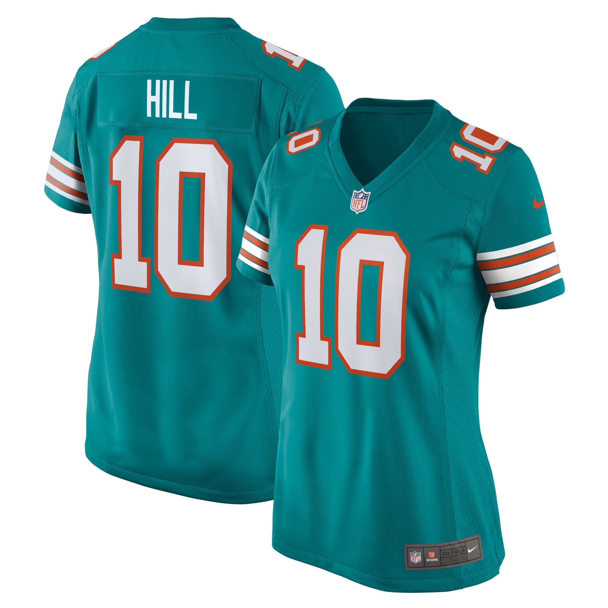 Tyreek Hill Miami Dolphins Nike Women's Alternate Game Jersey - White/Aqua