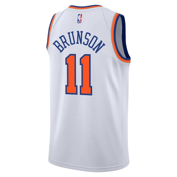 Jalen Brunson New York Knicks Nike Youth Association Swingman Jersey - White