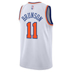 Jalen Brunson New York Knicks Nike Youth Association Swingman Jersey - White