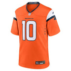 Bo Nix Denver Broncos Nike Youth Team Game Jersey - Orange