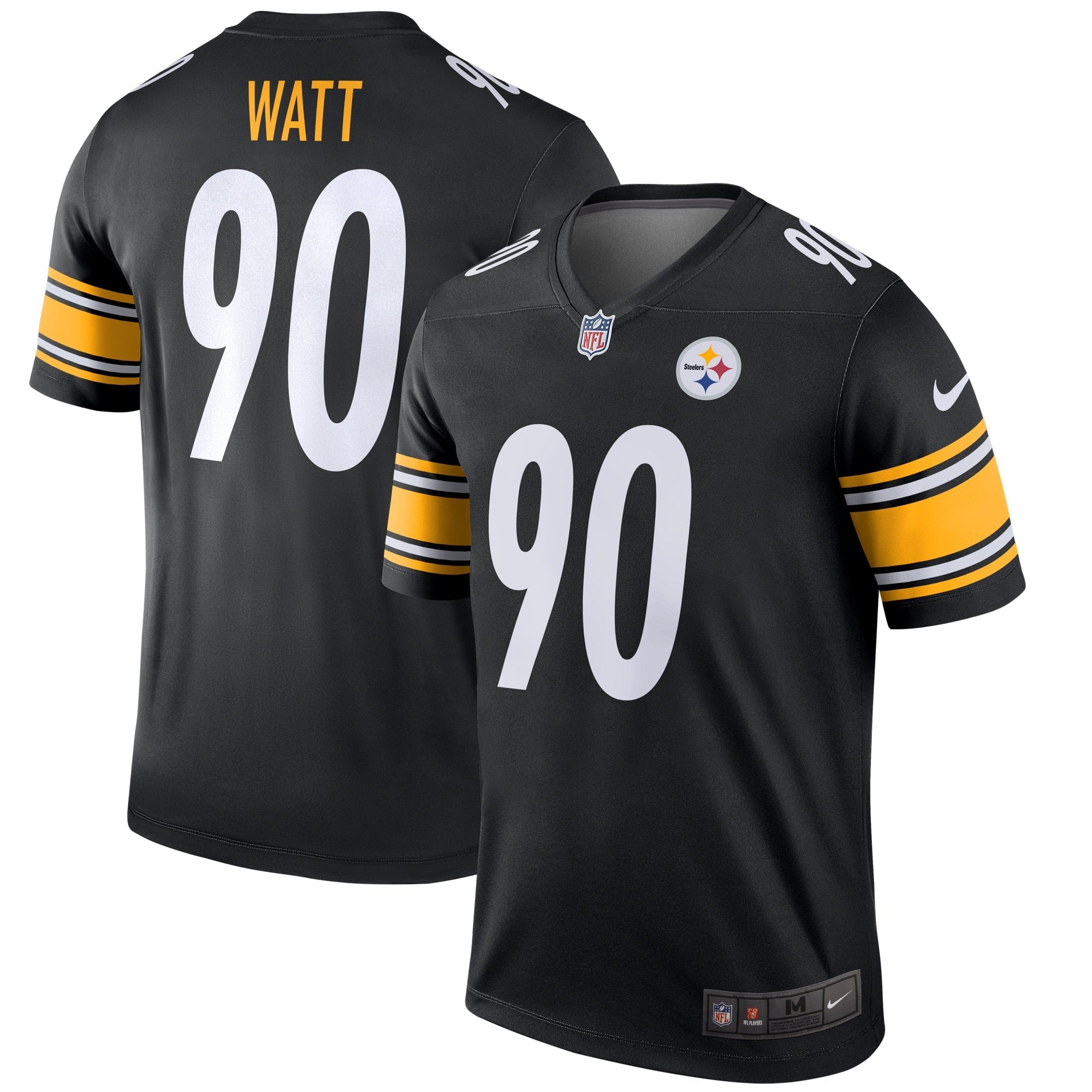 T.J. Watt Pittsburgh Steelers Nike Alternate 1933 Throwback Legend Player Performance Top - Gold/Black