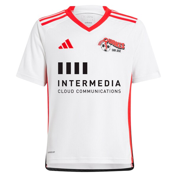 Jeremy Ebobisse San Jose Earthquakes adidas Youth 2024 The 50 Kit Replica Player Jersey - White