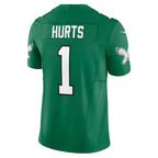 Jalen Hurts Philadelphia Eagles Nike Vapor F.U.S.E. Limited Jersey - Kelly Green/Black/Green/White