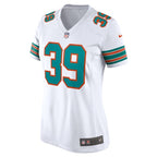 Larry Csonka Miami Dolphins Nike Women's Retired Player Jersey - White/Aqua