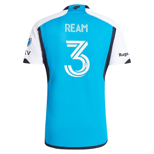Tim Ream Charlotte FC adidas 2024 The Carolina Kit: Explore Authentic Player Jersey - Blue