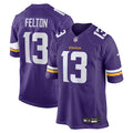 Tai Felton Minnesota Vikings Nike Team Game Jersey -  Purple