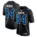 Men's Nike Tyler Warren Carbon Black Indianapolis Colts Fashion Game Jersey - Black/White