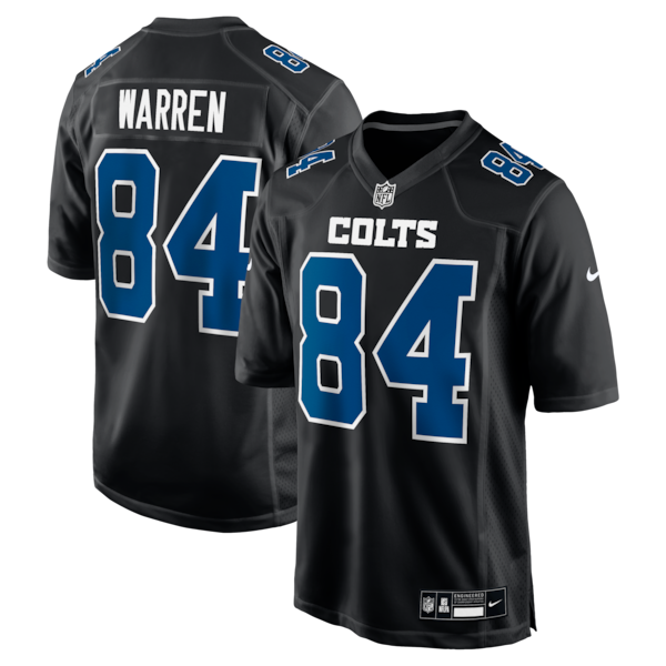 Men's Nike Tyler Warren Carbon Black Indianapolis Colts Fashion Game Jersey - Black/White