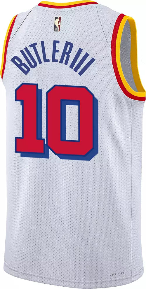 Nike Adult Golden State Warriors Jimmy Butler #10 Hardwood Classic White Jersey