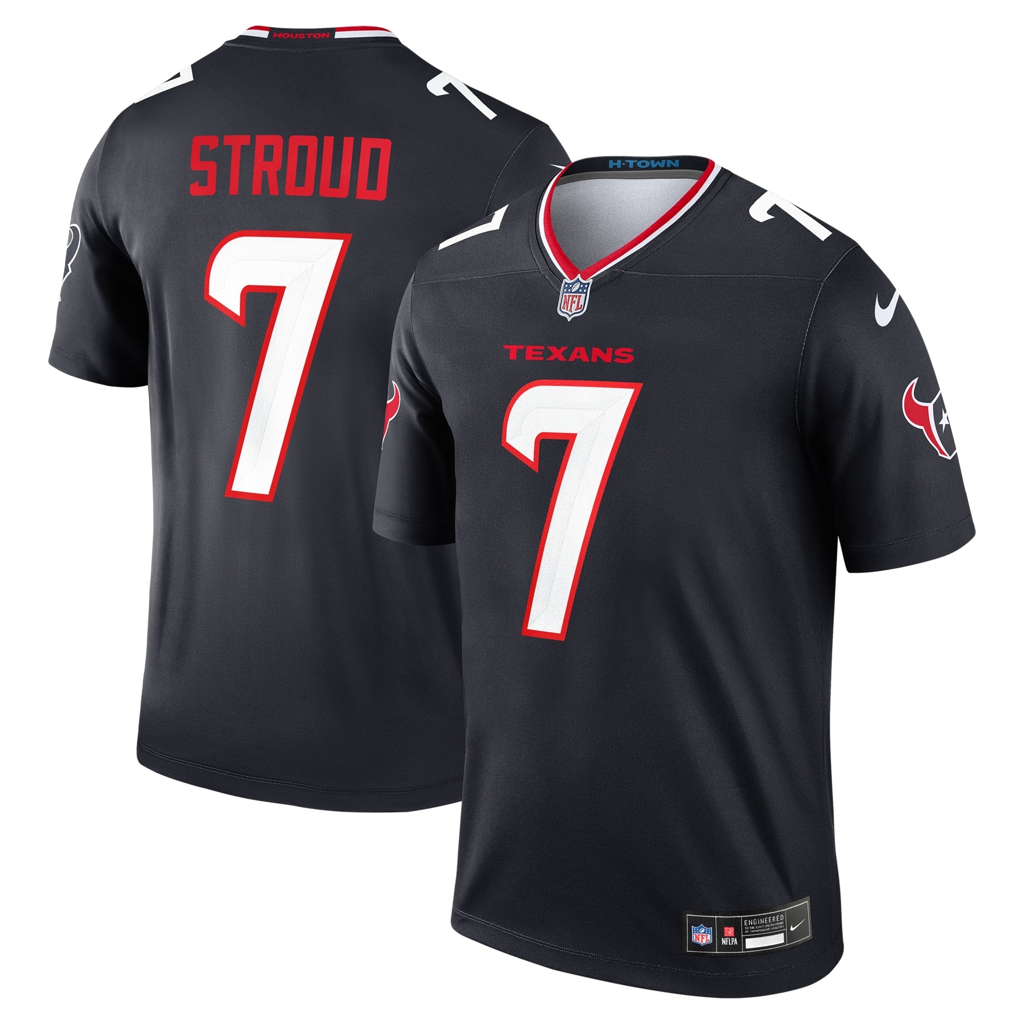 C.J. Stroud Houston Texans Nike Alternate Legend Player Performance Top - Red/Navy