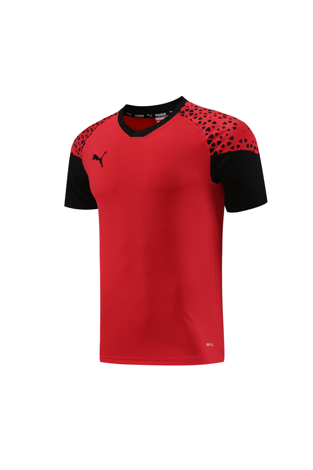 Puma Short Sleeve Training Jersey Set-PD02- Red/Black