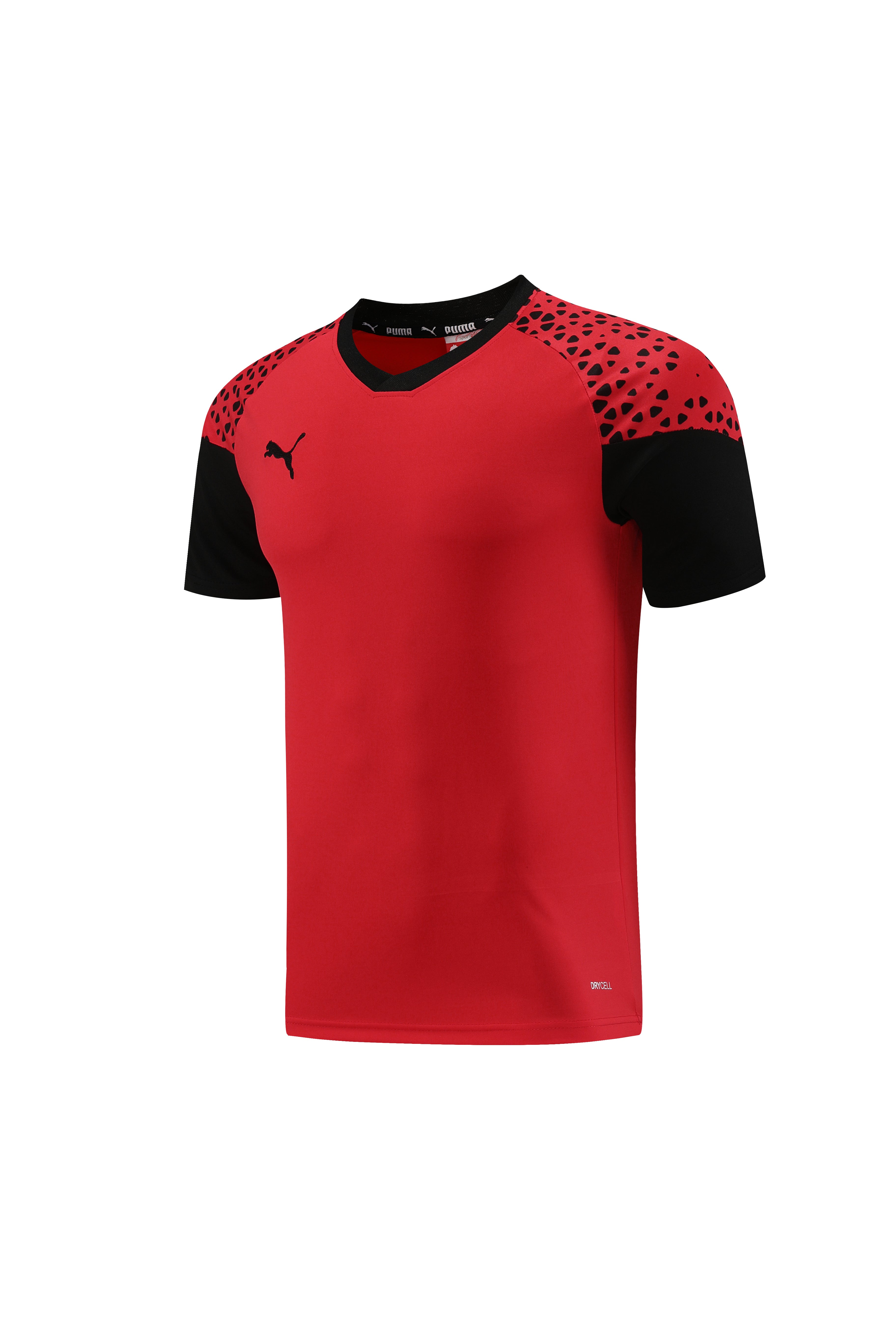 Puma Short Sleeve Training Jersey Set-PD02- Red/Black