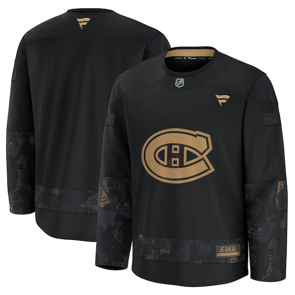 Montreal Canadiens  2024 Military Appreciation Practice Jersey - Black