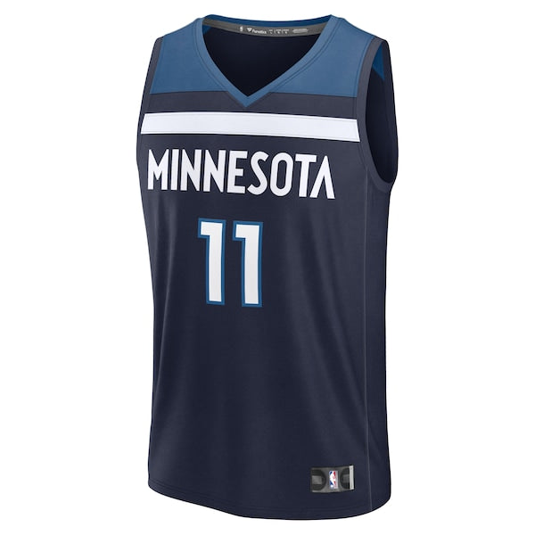 Naz Reid Minnesota Timberwolves  Fast Break Replica Player Jersey - Icon Edition - Navy