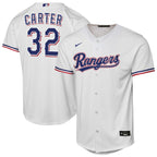 Evan Carter Texas Rangers Nike Youth Home Replica Player Jersey - White