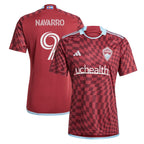 Rafael Navarro Colorado Rapids adidas 2024 One Flag Kit Replica Player Jersey - Burgundy