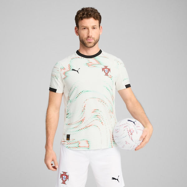 Cristiano Ronaldo Portugal National Team Puma 2025 Away Authentic Jersey - White