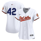 Baltimore Orioles Nike Women's 2024 Jackie Robinson Day Home Limited Jersey – White