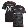 D.C. United adidas Women's 2024 The Icon Kit Replica Custom Jersey – Black