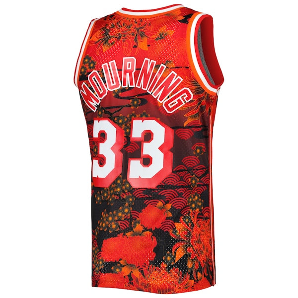Alonzo Mourning Miami Heat 1996/97 Hardwood Classics Lunar New Year Swingman Jersey - Red