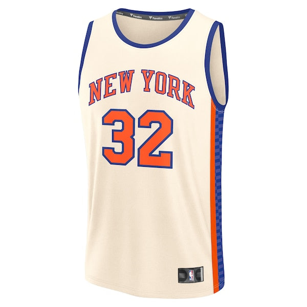 Karl-Anthony Towns New York Knicks  2025/26 City Edition Fast Break Jersey - Cream