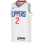 Kawhi Leonard LA Clippers Nike Youth 2020/21 Swingman Jersey - Association Edition - White/Royal