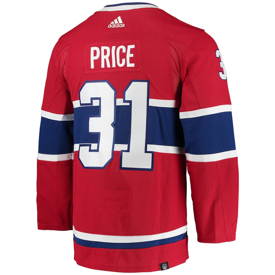 Carey Price Montreal Canadiens adidas Home Primegreen Authentic Pro Player - Jersey - Red