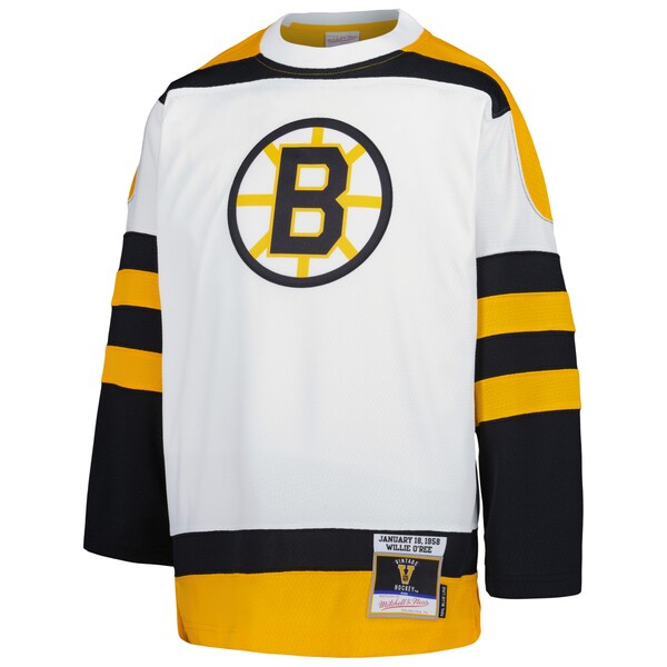 Willie O'Ree Boston Bruins Youth 1958 Blue Line Player Jersey - White