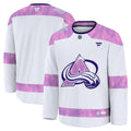 Colorado Avalanche  2024 Hockey Fights Cancer Practice Jersey - White