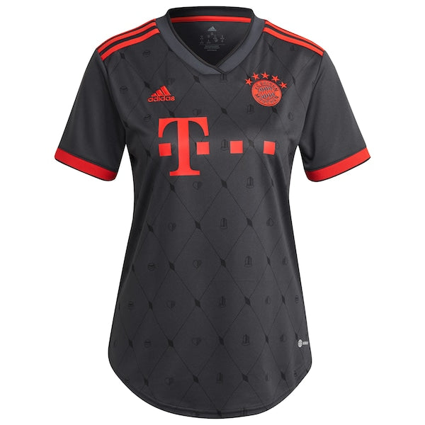 Leroy Sané Bayern Munich adidas Women's 2022/23 Third Replica Player Jersey - Charcoal