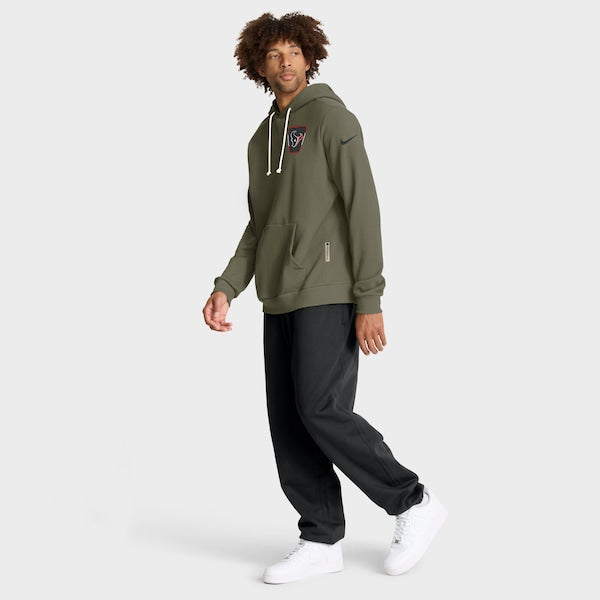 Houston Texans Nike 2025 Salute to Service Sideline Standard Issue Dri-FIT Hoodie - Olive