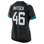 Ross Matiscik Jacksonville Jaguars Nike Women's Game Jersey - Black/Teal