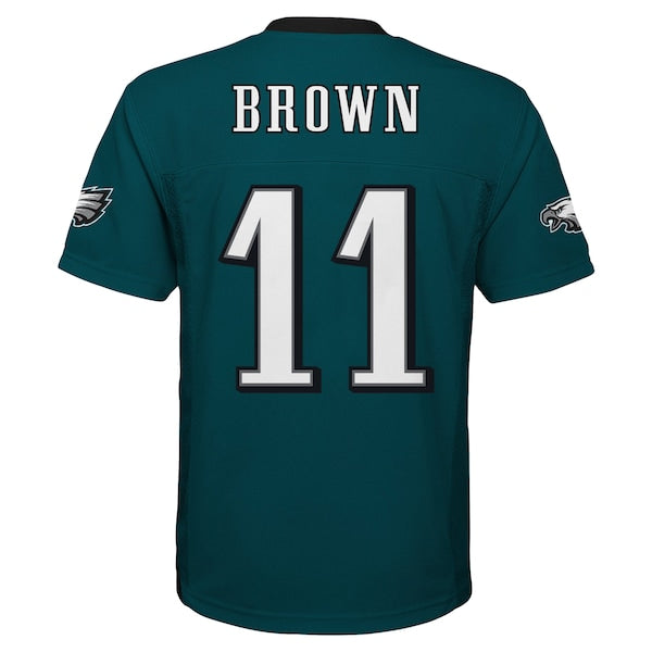 A.J. Brown Philadelphia Eagles Youth Replica Player Jersey - Midnight Green