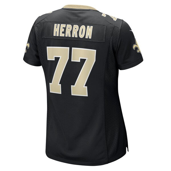 Justin Herron New Orleans Saints Nike Women's  Game Jersey -  Black