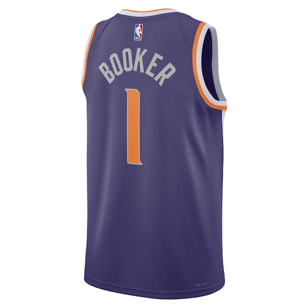 Devin Booker Phoenix Suns Nike Unisex Swingman Jersey - Icon Edition - Purple/White