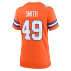 Dennis Smith Denver Broncos Nike Women's Mile High Collection 1977 Throwback Retired Player Game Jersey - Orange