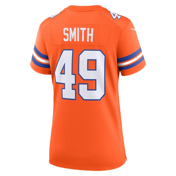 Dennis Smith Denver Broncos Nike Women's Mile High Collection 1977 Throwback Retired Player Game Jersey - Orange