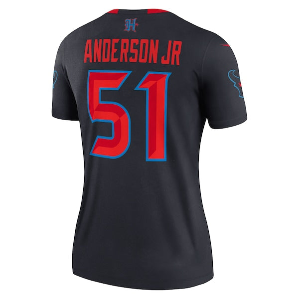 Will Anderson Jr. Houston Texans Nike Women's Alternate Legend Player Performance Top -  Navy/Red