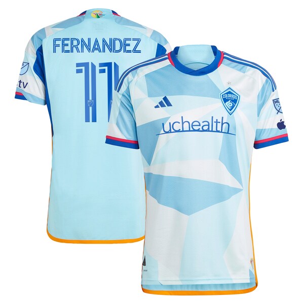 Omir Fernandez Colorado Rapids adidas 2024 New Day Kit Authentic Player Jersey - Light Blue