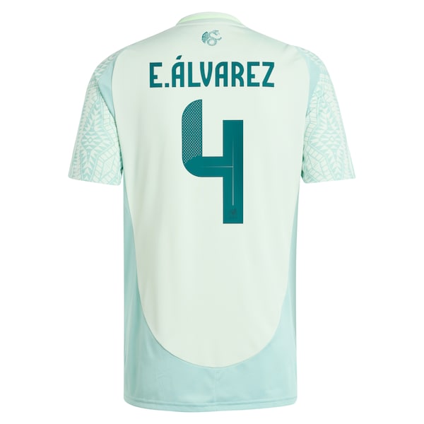 Edson Alvarez Mexico National Team adidas 2024 Away Replica Player Jersey - Green/Burgundy