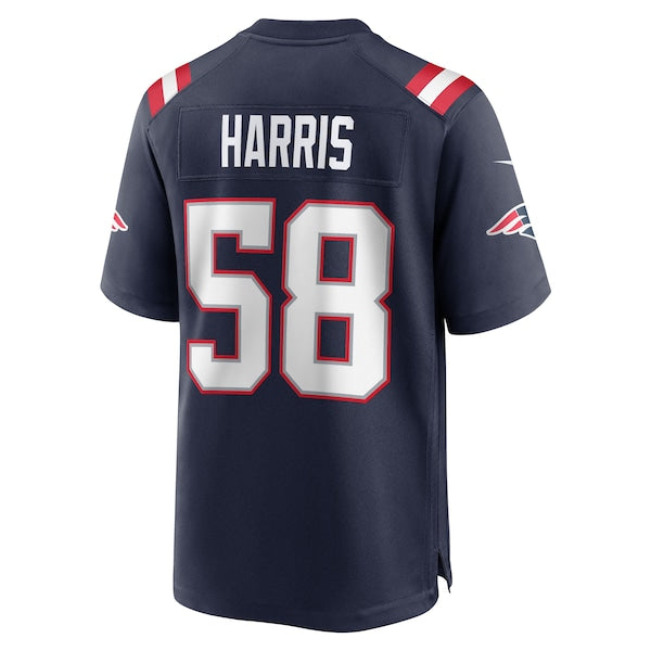 Marcus Harris New England Patriots Nike Team Game Jersey -  Navy