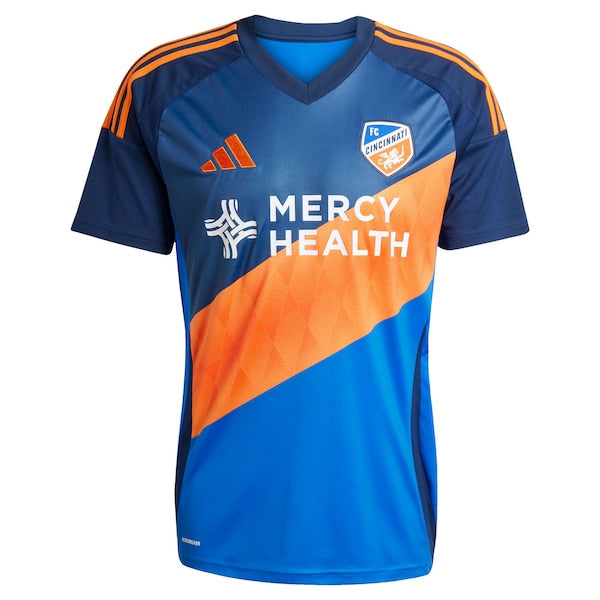 FC Cincinnati adidas 2025 Orange and Blue Legacy Kit Replica Custom Jersey - Blue