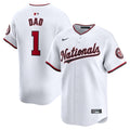 Washington Nationals Nike #1 Dad Home Limited Jersey - White