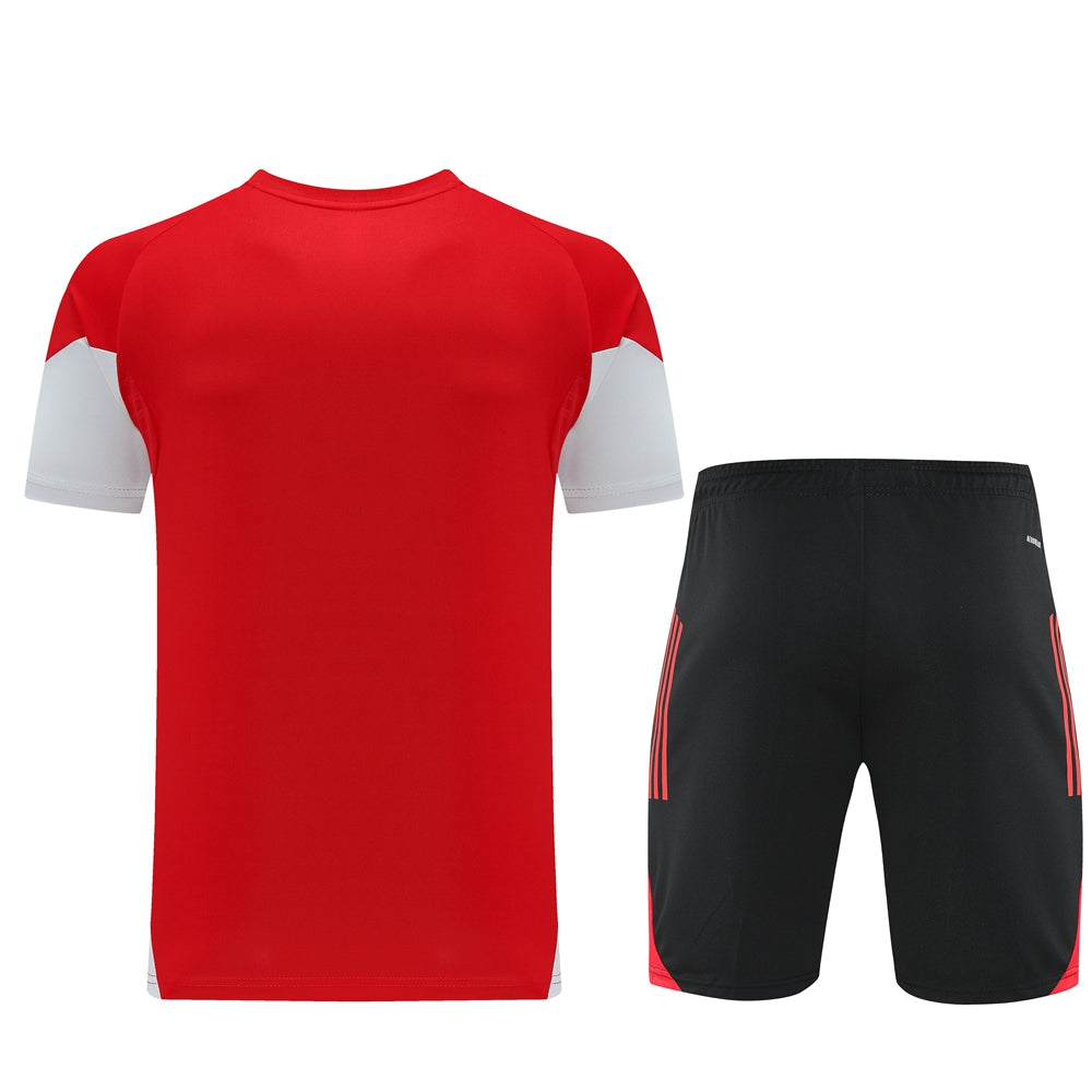 Adidas Short Sleeve Training Jersey Set - AD09- Red/Black