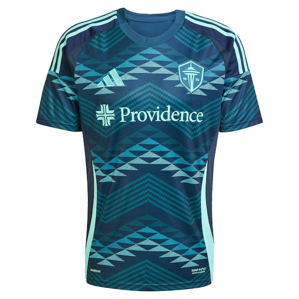 Pedro de la Vega Seattle Sounders FC adidas 2025 The Salish Sea Kit Replica Player Jersey - Blue